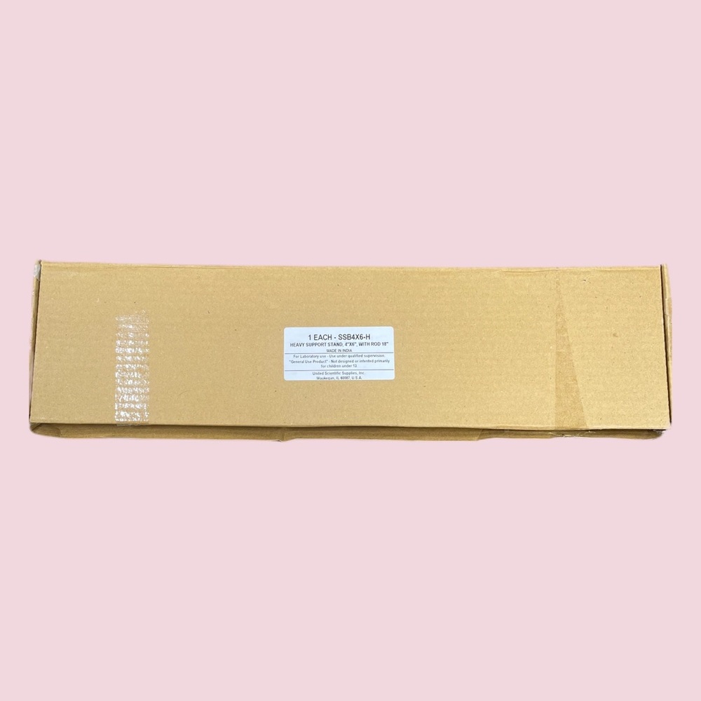 Science Laboratory Heavy Support Stand 4x6” With Rod 18”